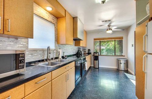 Lake Balboa House | Pet-Friendly Van Nuys Home w/Patio & Fire Pit