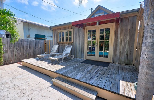 Uptown - Upper Duval Cottage | Pete's East Cottage: Cypress east cottage steps from Duval