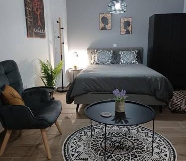 Lesvos Apartment | Petite suite with backyard.
