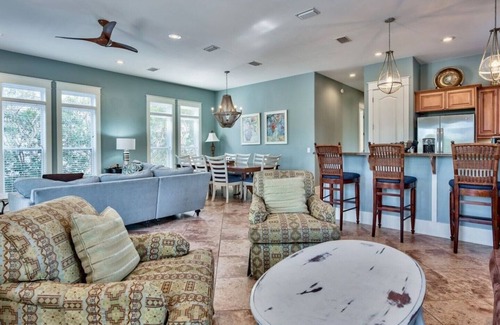 Seagrove Beach House | Pickle Ball Court! Beach side of 30A.just steps from the white sand!
