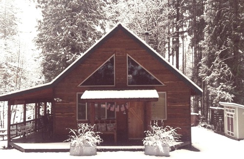 Packwood Cabin | Pine Lodge Sleeps 12 Fees for 7+ Hot Tub AC EV Charger Pets