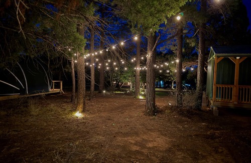 McIntosh Cabin | Pinetop Glamping Tent at Manzano Mountain Retreat