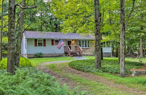 Locust Lake Village House | Poconos Home with Fire Pit, Walk to Locust Lake!
