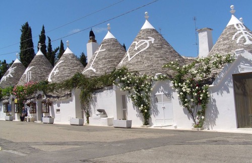 Polignano a Mare House | Polignano a Mare, Red Flowers house with terrace