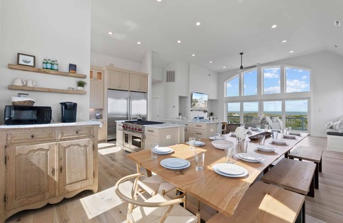Ocean Isle Estates House | Premier Oceanfront w/Pool, Hot Tub, Elevator, Game & Theater Rooms, Tiki Bar