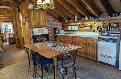 Remer Cabin | Private, cozy log cabin on beautiful Washburn Lake with 374 feet of lakeshore!