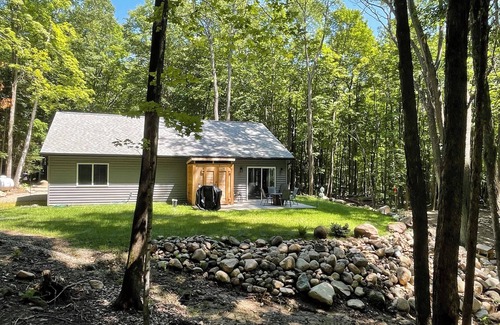 Pickerel Cabin | Private Cozy Luxury Cabin in Woods across from Lake, UTV trails - Pet Friendly
