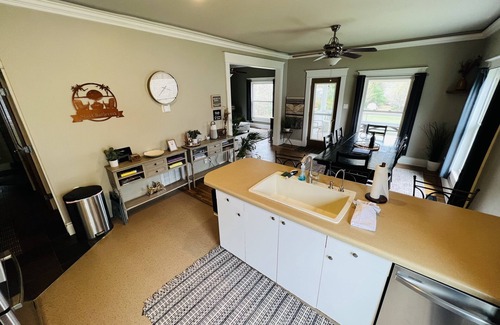 East Jordan House | Private DOCK Lake Charlevoix/Pontoon & GolfCart/RV Parking/3 Acre Property