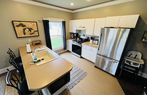 East Jordan House | Private DOCK Lake Charlevoix/Pontoon & GolfCart/RV Parking/3 Acre Property