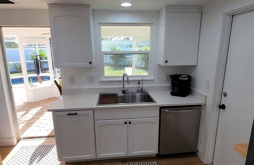 Gulf Gate Estates House | Private fenced 2/2 open plan with heated pool in Gulf Gate 2 mi to Siesta Key!