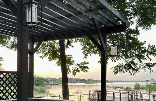 Buchanan Dam House | Private Gated Waterfront Lake Buchanan Home! Hot tub, Dog Friendly, Fully Fenced