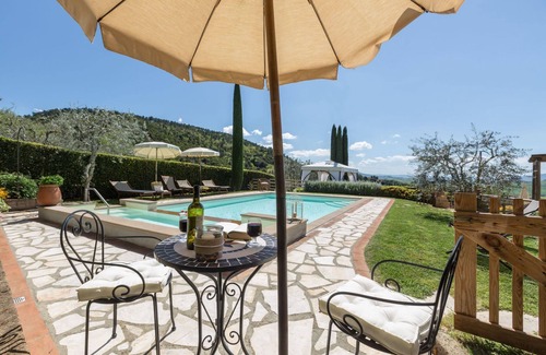 Montaione Villa | Private Villa with private pool, WIFI, A/C, TV, patio, panoramic view, close to San Gimignano