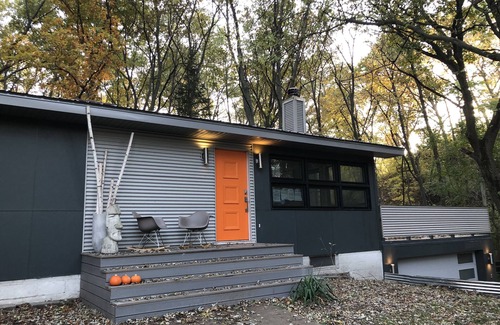 Miller Beach House | Private Wooded Acre, Soaring Windows in Nat’l Park, 2 blocks to the beach