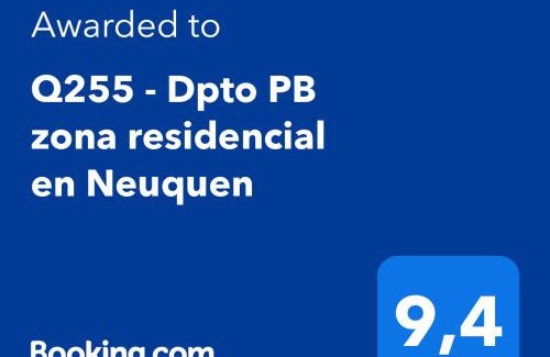 Neuquen Apartment | Q255 - Dpto PB zona residencial en Neuquen