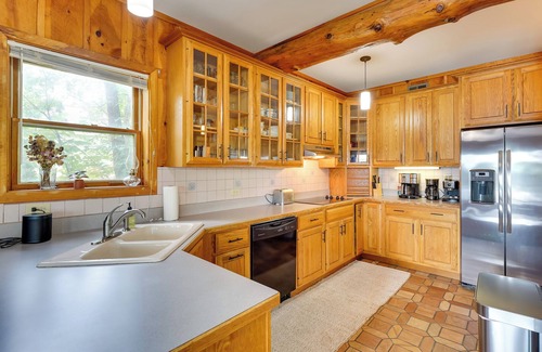 Lake George House | Queensbury Lakefront Home: Screened Porch & Views!