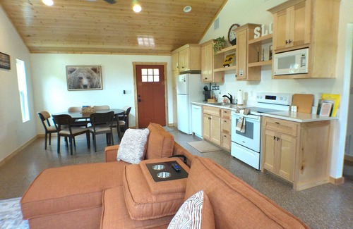 Hulbert Cabin | Quiet cabin, hot tub, firepit, no pet fee, NEW, 4 person occ