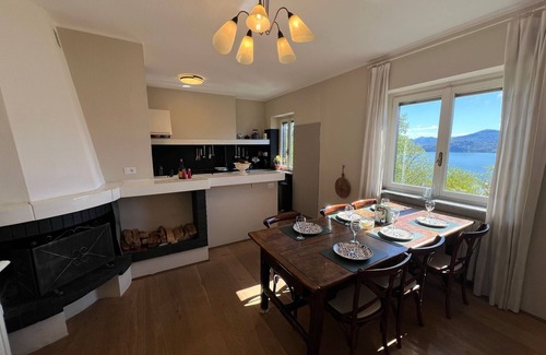 Oggebbio Villa | Raggio di Sole Villa with pool and lakeview