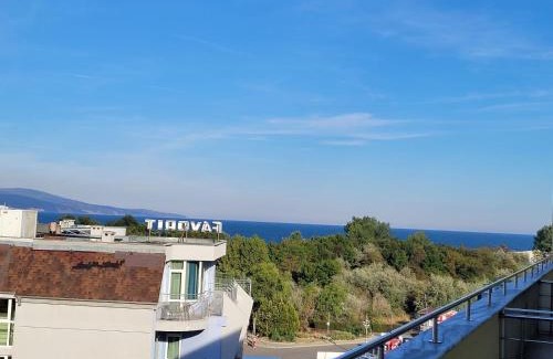 Sunny Beach Apartment | Rainbow 1, Apartment 131, Sunny Beach, Terrace with Sea View