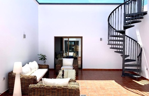 Tindaya House | Relax in Tranquil Tindaya with Heated Pool and Great Views