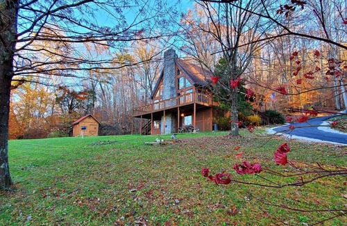 Irvine House | Relax & Recharge A Frame Retreat firepit hot tub sauna gym fishing forest escape