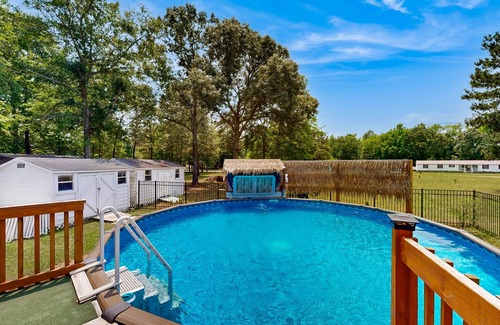 Orangeburg County House | Renovated retreat with a private pool, hot tub, and endless outdoor adventures