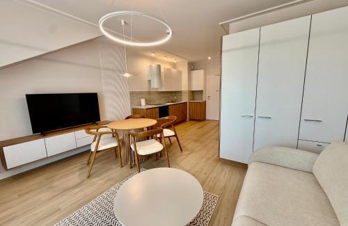 Niechorze Apartment | Rezydencja Niechorze D301 Boho Studio z Basenem i SPA - 5D Apartments