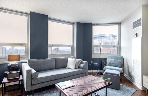 Rush and Division Apartment | River N 1BR w Gym WD nr Mag Mile CHI-86
