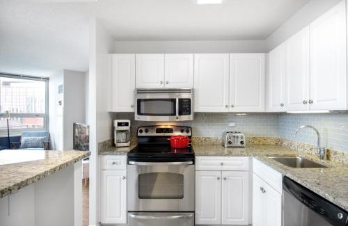 Rush and Division Apartment | River N 1BR w Gym WD nr Mag Mile CHI-86