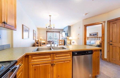 River Run Condo | River Run Condo with Spacial Balcony overlooking Ice Rink & Mountain Views!