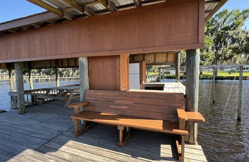Georgetown House | Riverfront Home with Private Dock! Quick Boat Ride to the Springs!