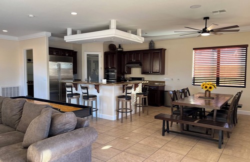 Parker Strip House | Riverfront with private dock, river views from every room & arcade games!