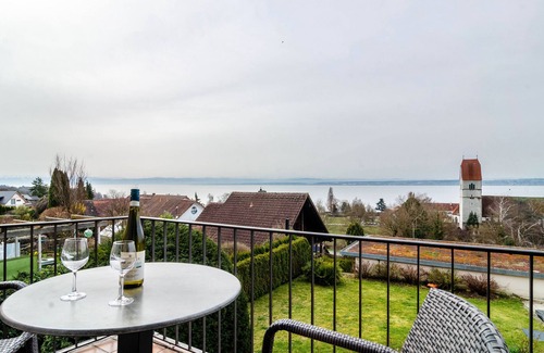 Hagnau Apartment | Room 'Doppelzimmer Mit Balkon' with Lake View, Balcony and Wi-Fi
