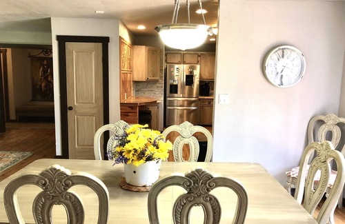 Clayton Cabin | Rural Farm Chic - Big Spaces for the Whole Gang! The Gathering House.