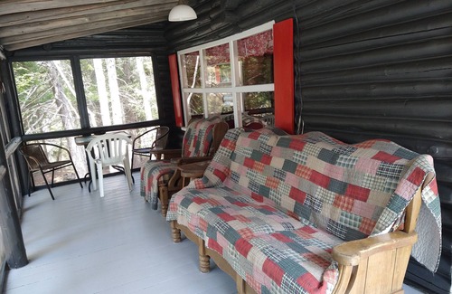 Dennysville Cottage | Rustic log cottage, River-view, Pet-friendly, Downeast Maine