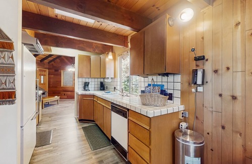 Cedar Glen House | Rustic, wooded escape near the village w/a lovely deck