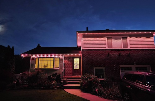 Old Bethpage House | Ryder cup 3-bedroom house pool hot tub AC in Plainview off greenbelt path