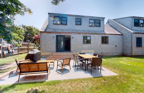 West of Town House | Sail Away Cottage | Dog-friendly house in Nantucket with indoor/outdoor living