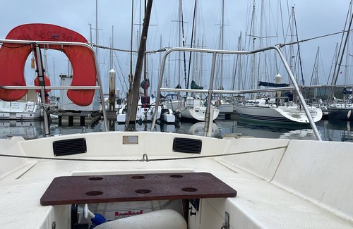 Cherbourg-en-Cotentin Boat Rental | Sailing Boat 'Miraflores' with Sea View, Private Terrace and Wi-Fi