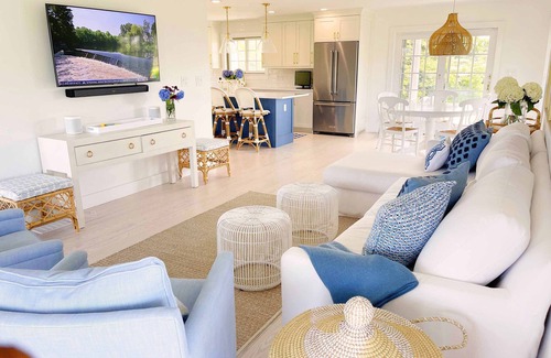 Siasconset House | Sconset Oasis Private Home ~ New Poolhouse/Cabana,Spa,Firepit Coastal Chic Decor
