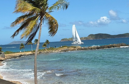 Red Hook Condo | SEA GLASS at Sapphire Beach Unit E-206 - great views of STJ and BVIs!