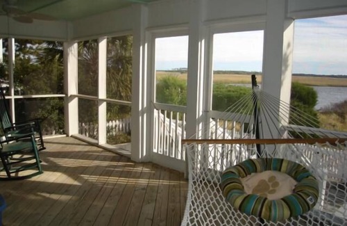 Bald Head Island House | Sea Horse Cottage 2.5 Bedroom BHI Creek Front - Marsh front Expansive vi