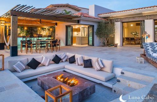 Cabo San Lucas Villa | Sea of Cortes Views Fire Pit Outdoor Living