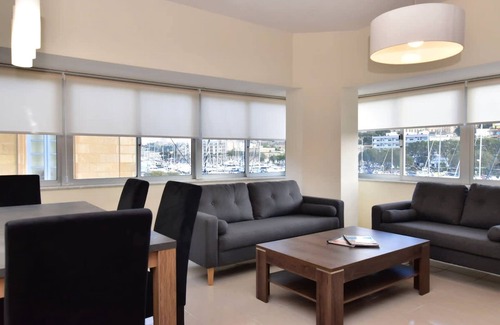 Msida Apartment | Sea View Spacious 2 Bedroom Central Apartment