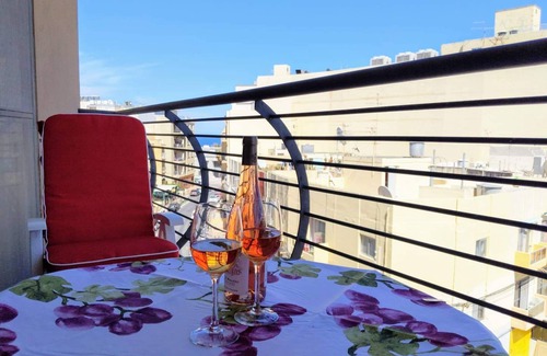 Madliena Apartment | Sea Views, Central, Best part walking distance to the beaches & Cafe del Mar
