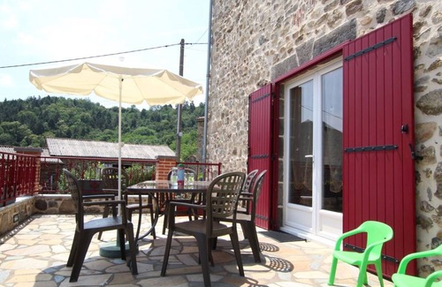 Saint-Just-pres-Brioude Cottage | Secluded Village Retreat: Historic 3-BR Cottage with Garden, Terrace & Fireplace