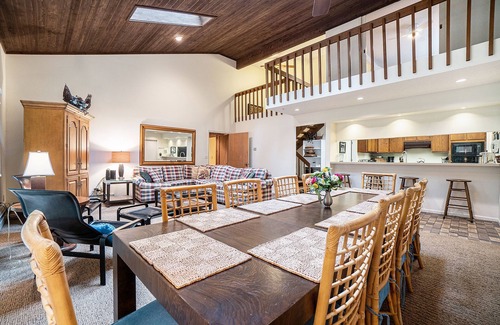 Maple City Cottage | Secluded home with three kitchens, vaulted ceilings, washer/dryer, & patios