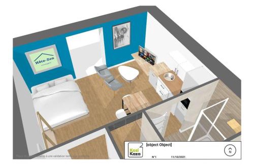 Segre Apartment | Segré centre ? studio ? 24m² ? cuisne ? wifi ? TOUT NEUF!