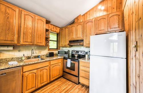 Mineral House | Serene lakefront home with free WiFi, private dock, game room, & central AC