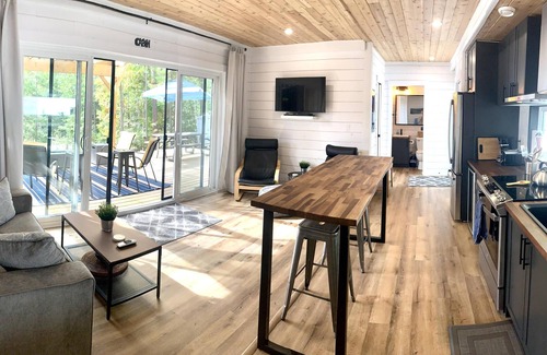 Anglemont Cabin | Shuswap Sea Can & Buoy Bar with HOT TUB & Buoy!