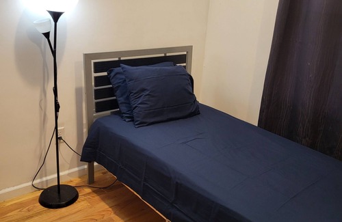 Jersey City Apartment | Single room in 3 BHK. Shared kitchen and shared bathroom with 2 more guests.